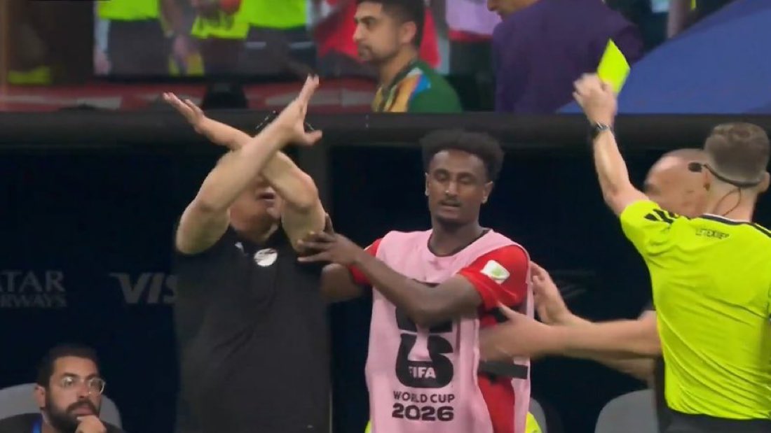 PolymarketFC's tweet photo. 🚨 The Egypt manager is NOT HAVING IT. ❌🇪🇬 https://t.co/b1uUP2r5FF