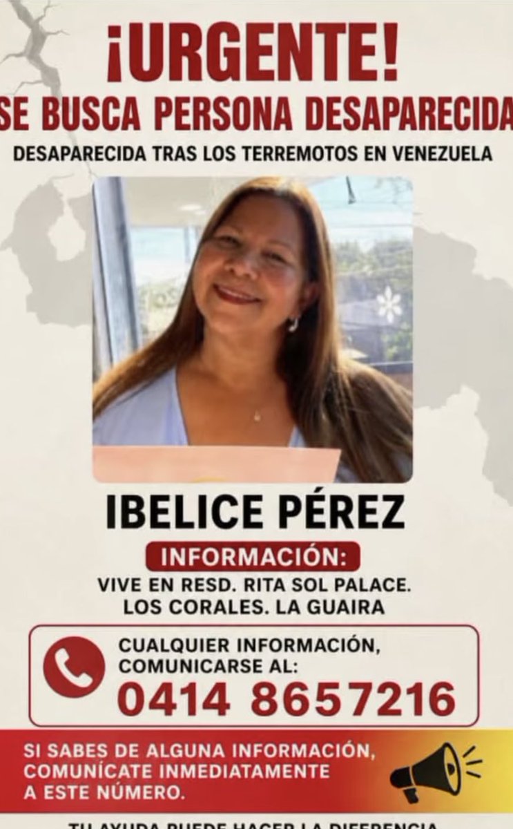 reviper's tweet photo. Mi tía Ibelise Pérez Marcano de Pirela, permanece desaparecida, se necesita una grúa telescópica de 100 toneladas para continuar los trabajos de remoción de escombros en #RitasolPalace #RescateLosCorales #LaGuaira @garcesf_ing @dcabellor https://t.co/ADecItsULq