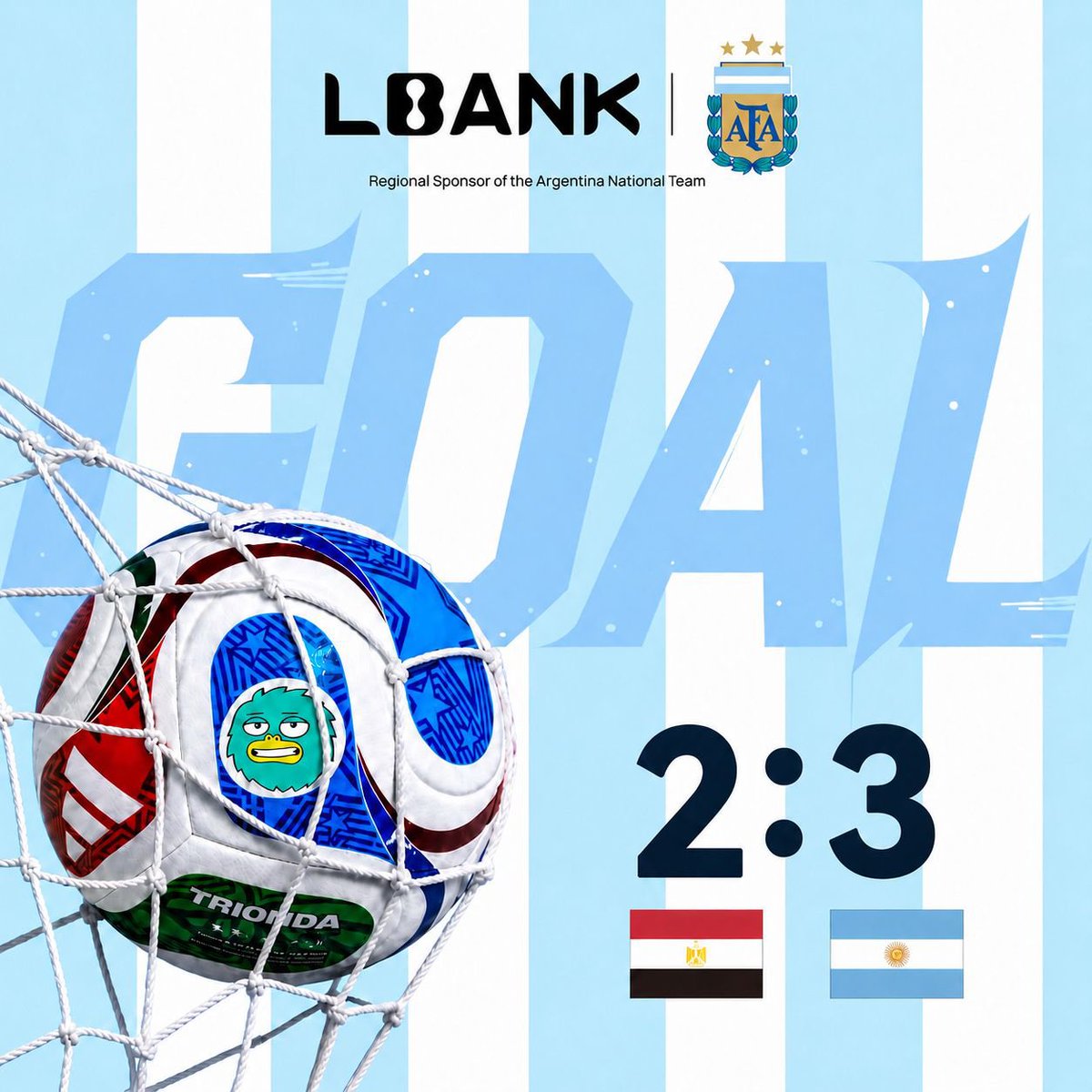 LBank_Exchange's tweet photo. FROM 2-0 DOWN TO 3-2 UP. 🤯🇦🇷

Argentina just flipped the entire game.

This is football. This is chaos. This is the World Cup. 🐐🔥 https://t.co/MpAQ8MJbU4