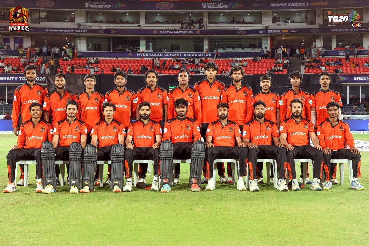 Warangal_TG20's tweet photo. A lot to work on, a lot to improve, but the belief in this group remains untouched 🧡 

#WarangalWarriors #TG20 https://t.co/CibYJseeuR
