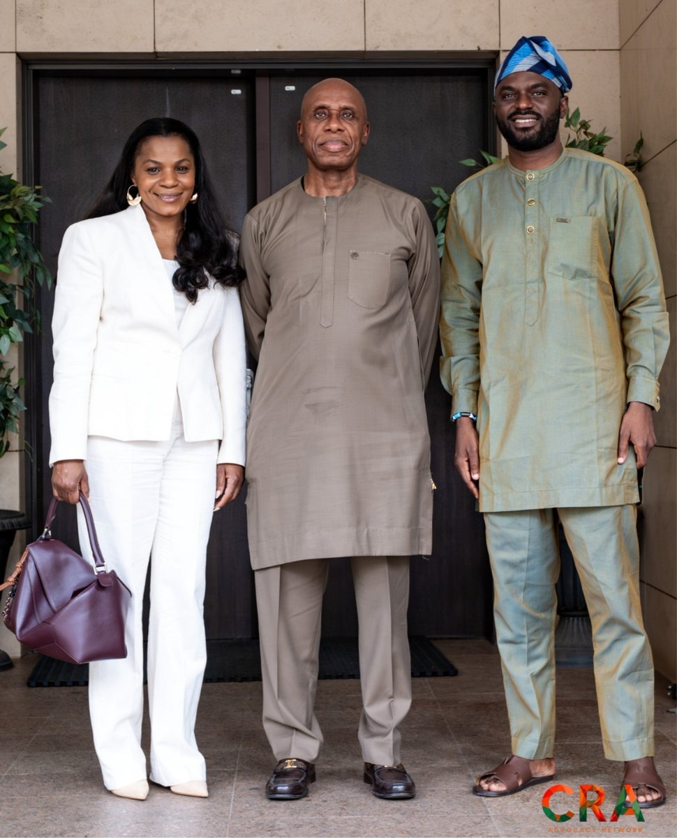 CRA_Advocacy's tweet photo. A significant engagement today as Dr. Biodun Collins Ogundipe (@bco2027) ADC Gubernatorial candidate for Ogun State, accompanied by his wife, paid a courtesy visit to HE Rotimi Amaechi.

#Atiku
#AtikuAmaechi
#ADC https://t.co/j1yhezjOMN