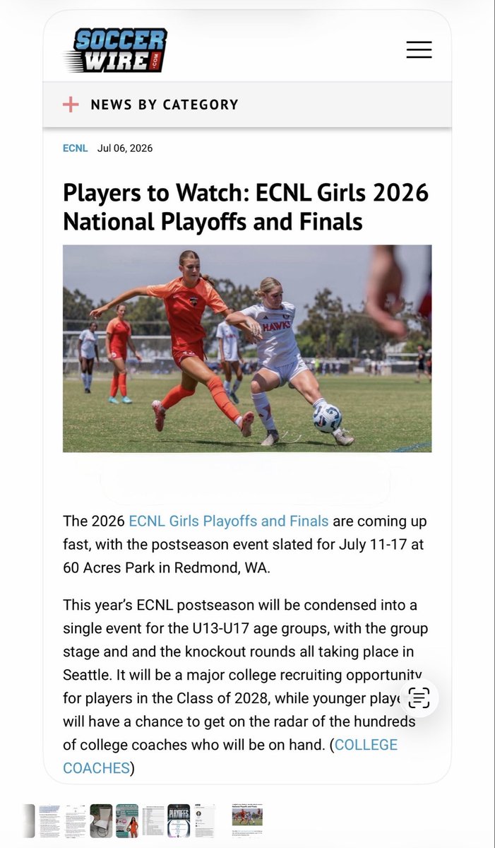 marcela_aston's tweet photo. Thank you for the shout out @TheSoccerWire ! Excited to compete with my GSA 2011 team at nationals in Seattle! https://t.co/vd9CYVhmcF