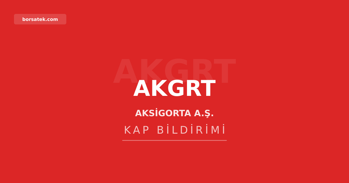 Borsatek's tweet photo. Aksigorta'nın 2026 ilk yarı brüt prim üretimi açıklandı: #AKGRT #Aksigorta İşte ayrıntılar... https://t.co/vmqvkyw8Eg https://t.co/LbiHINvStH
