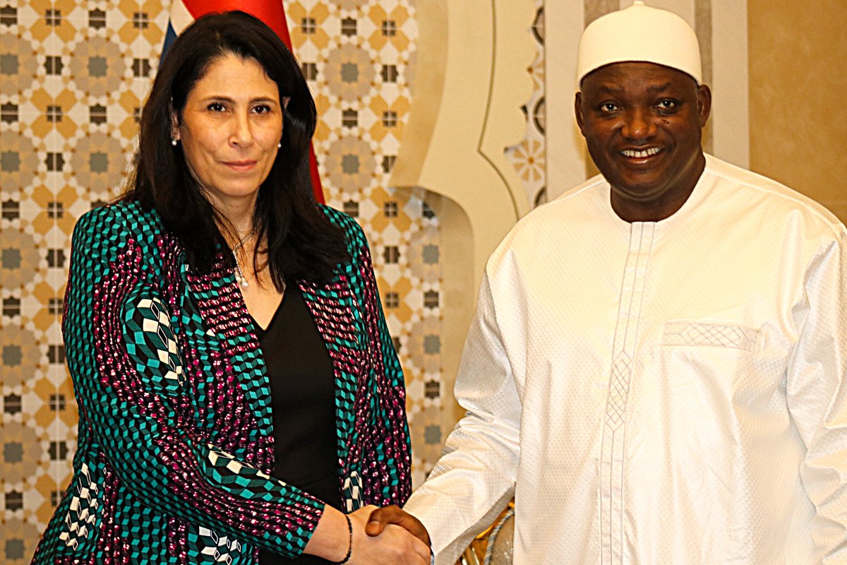 _AfricanUnion's tweet photo. Strengthening AU–The Gambia Partnership

On the sidelines of the 2026 African Caucus Meeting in Banjul, H.E. Amb. Selma Malika Haddadi, Deputy Chairperson of the African Union Commission, was received in audience by H.E. Adama Barrow, President of the Republic of The Gambia, where they reaffirmed the longstanding partnership between the African Union and The Gambia.

H.E. the Deputy Chairperson @DCP_Haddadi conveyed the warm greetings of H.E. Mahmoud Ali Youssouf, Chairperson of the African Union Commission, and commended The Gambia for its steadfast commitment to the ideals and objectives of the African Union. She acknowledged the country’s constructive role in AU  processes as well as by hosting the African Union  Commission on Human and peoples Rights.

She expressed appreciation to President Barrow and the people of The Gambia for hosting the 2026 African Caucus Meeting.

President Barrow warmly welcomed H.E. the Deputy Chairperson, and reaffirmed the Gambia’s unwavering commitment to the African Union and its continental integration agenda.

The discussions further focused on key African Union priorities, including regional integration, peace and security, and strategies to accelerate Africa’s economic growth and sustainable development.

Read @ https://t.co/6oXjweHFme

#AfricanCaucusGMB #Agenda2063 #AfricanUnion #TheGambia #RegionalIntegration #PeaceAndSecurity #ACHPR #AfricaTogether
