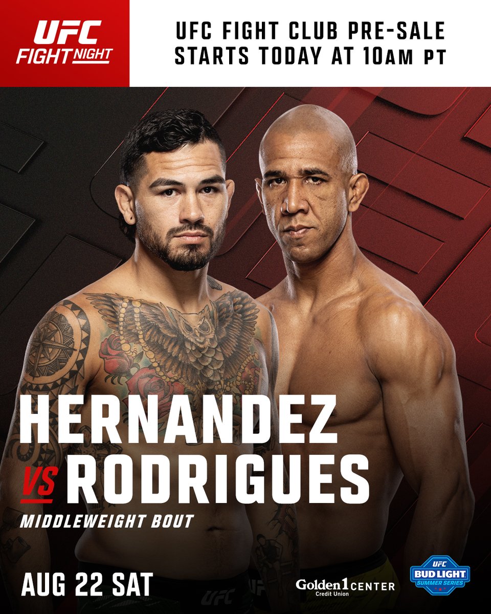 ufc's tweet photo. UFC Fight Club ticket Pre-Sale for #UFCSacramento is now LIVE!

Get Tickets Here: https://t.co/Y5WzF5tAWc

[ LIVE AUGUST 22 on @ParamountPlus ] https://t.co/RvNbNd8neD