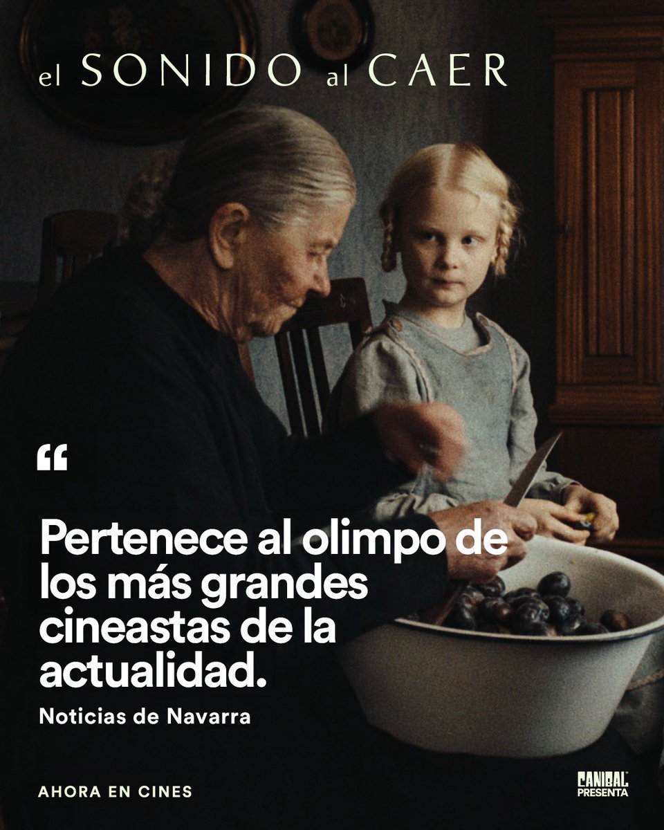 cineCANIBAL's tweet photo. “Una obra enigmática, misteriosa e hipnótica”
#ElSonidoAlCaer 
Ganadora del Premio del Jurado en Cannes.  Estreno 9 de julio https://t.co/qTwHp3H0s4