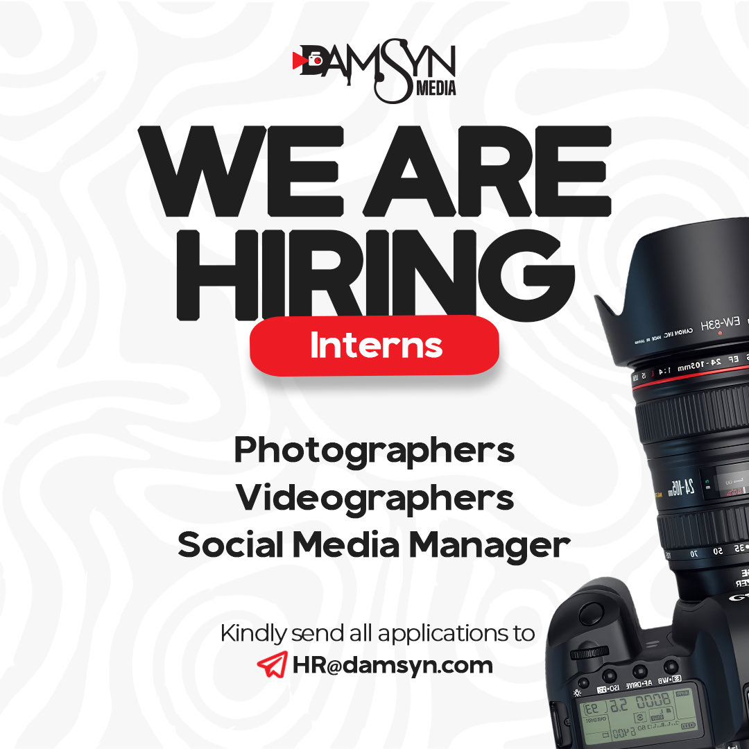 Damsyn_media's tweet photo. 🎬 Ready to kick-start your career in media?

Damsyn Media is looking for passionate, creative, and driven interns who are eager to learn, grow, and gain real-world industry experience.

We’re recruiting:
📹 Videographers
📸  Photographers
📱 Social Media Manager https://t.co/2mfxJxAIFv
