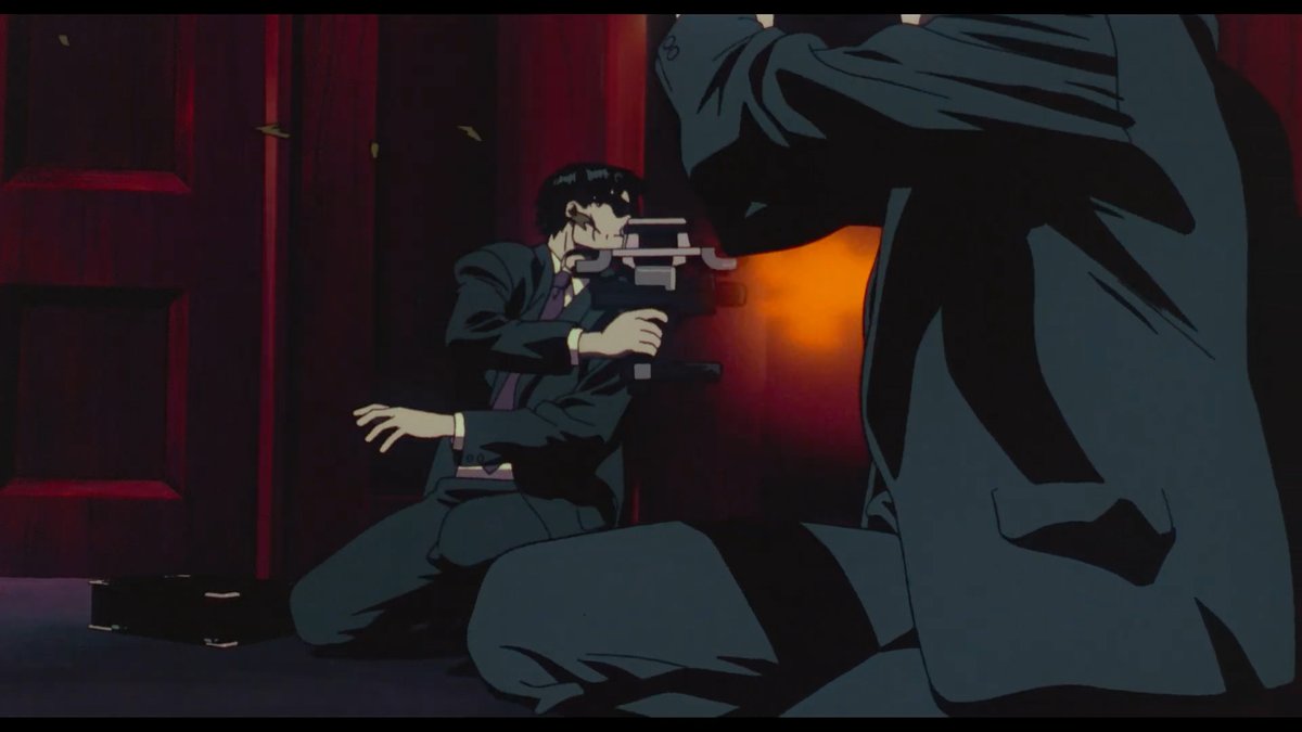YoncleThinks's tweet photo. It's fun to see the side-by-side comparisons of Ghost in the Shell 2026 with the 1995 Oshii film. Two very different tones applied to the same scene. https://t.co/1ueGwrudIt