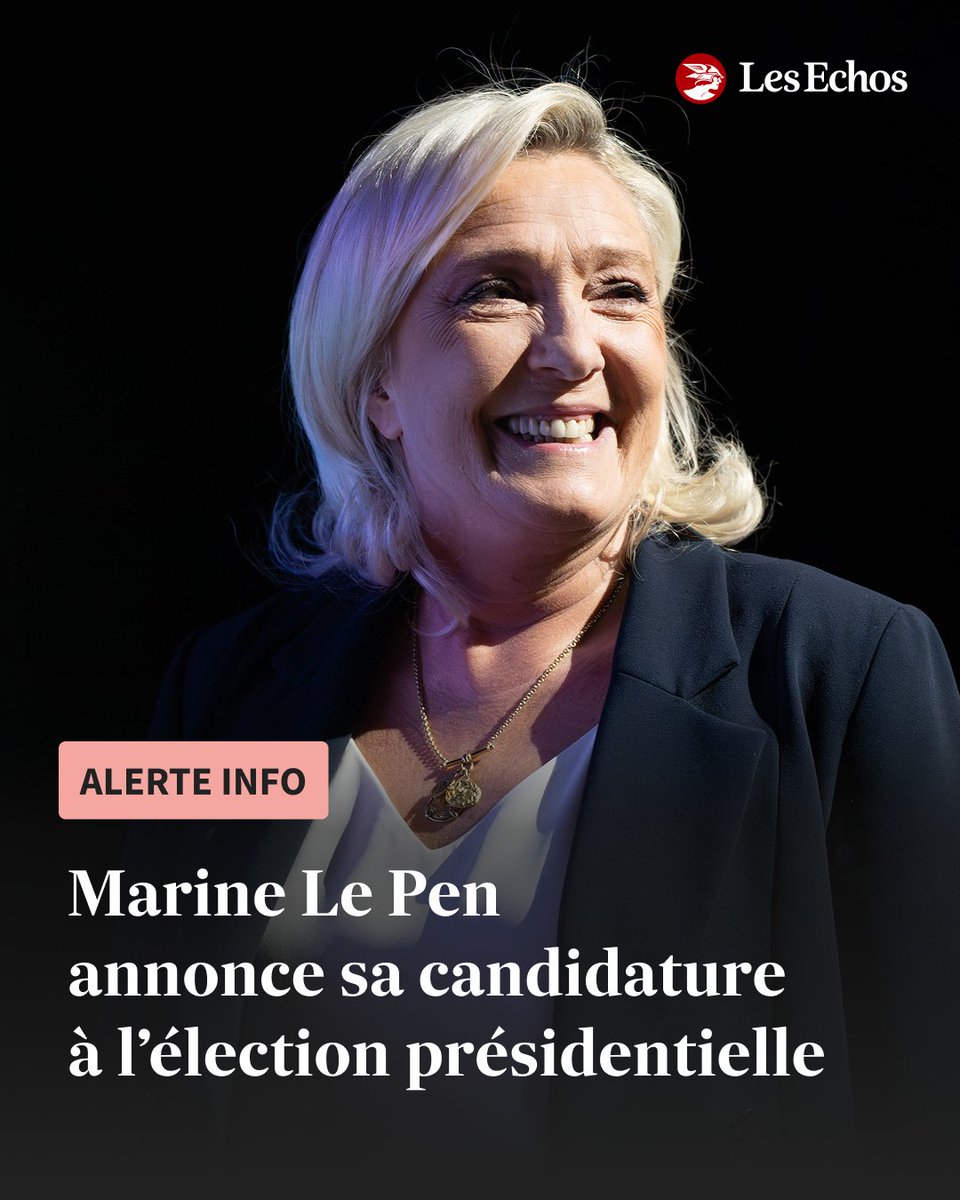 LesEchos's tweet photo. 🔴 Marine Le Pen annonce se pourvoir en cassation et se dit « candidate à la présidentielle » ➡️ https://t.co/EiisDZtTeK
⁠
Plus d'informations à venir... https://t.co/vRwG65TD5N