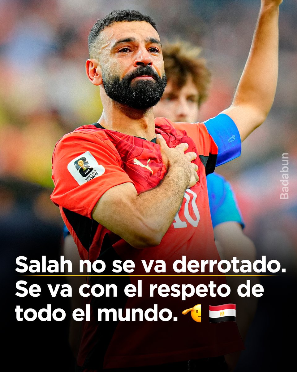 BadabunOficial's tweet photo. 👉👉 Salah no se va derrotado. Se va con el respeto de todo el mundo. 🫡🇪🇬 https://t.co/abJSf71OFx