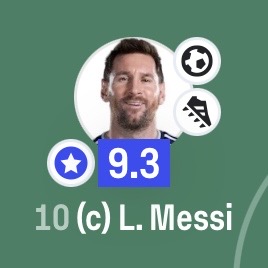 Sofascore's tweet photo. 🐐 | It's just what he does

Lionel Messi among all players on the pitch in #ARGEGY:

• Highest xA (0.97)
• Most big chances created (2)
• Most accurate crosses (4)
• Most key passes (6)
• Most successful dribbles (5)
• Most ground duels won (8)

Unfazed by the penalty miss, he delivers at the World Cup once again 🇦🇷🌟
