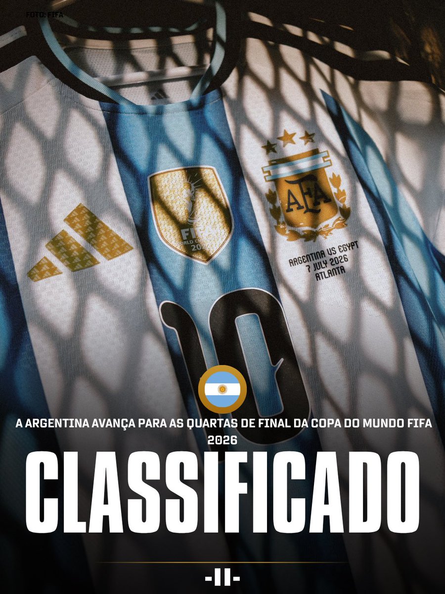 souefi_'s tweet photo. Com a classificação garantida às quartas de final da Copa do Mundo FIFA 2026, a Argentina espera por Suíça ou Colômbia, que duelam pela última vaga na próxima fase.

#ARGxEGI

🇦🇷🇨🇴🇨🇭 https://t.co/NDH6wLvYoD