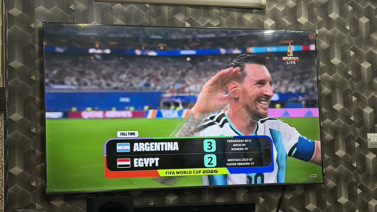 FSWarraich's tweet photo. wowww… what a game! 🔥
Congratulations to Argentina 🇦🇷 but huge respect and congratulations to Egypt 🇪🇬 as well for playing such beautiful football. What a performance! 👏⚽
#FIFA https://t.co/IA50YwtGER