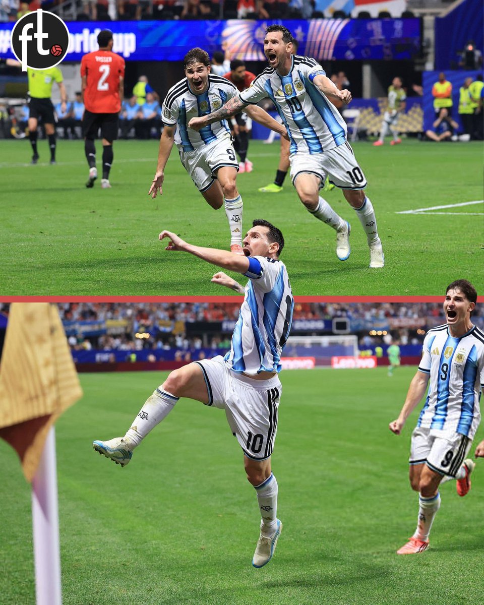 Footballtweet's tweet photo. LEGEND. GOAT. LIONEL MESSI. 🐐

⭐ The footballer with the most assists in football history.
⭐ The footballer with the most goal contributions in football history.
⭐ The footballer with the most trophies won in football history.
⭐ The footballer with the most goals in a single calendar year in football history.
⭐ The footballer with the most goals in World Cup history.
⭐ The footballer with the most goal contributions in World Cup history.
⭐ The footballer with the most assists in World Cup history.

▪️ 1,161 matches.
▪️ 919 goals.
▪️ 415 assists.
▪️ 1,334 goal contributions.