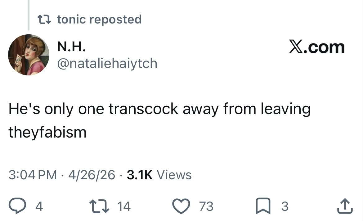 DebunkGunk's tweet photo. Having every part of your character reduced down to “assigned female” and talked about their bodies like sex objects is like, the absolute core of misogyny rhetoric, how the fuck is any of this acceptable… https://t.co/kytrzlfCNr