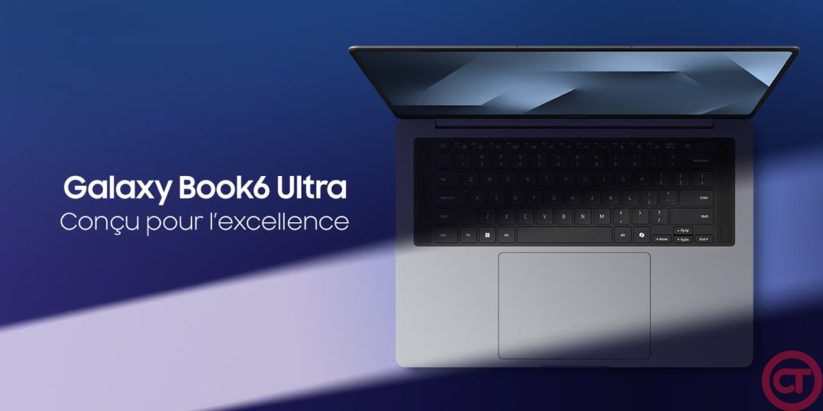 causonstech's tweet photo. @Samsung Galaxy Book6 Ultra : un concentré de puissance dans un châssis remarquablement fin https://t.co/hn34od2HE5 https://t.co/EVk3xOPEjt