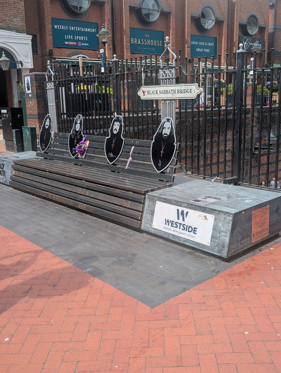 krowson55's tweet photo. Paid a trip to the Black Sabbath bridge in Birmingham to see the Black Sabbath bench. All signed by the band. 

#ozzy @OzzyOsbourne #music #heavymetal https://t.co/LJ2dHVFerf
