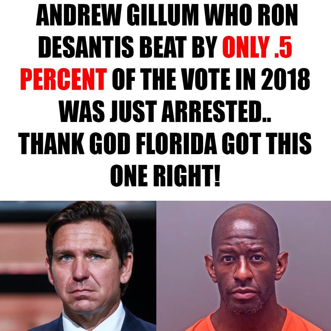 Sassafrass_84's tweet photo. Can you imagine if Andrew Gillum had won and what the state of Florida would look like? Yikes. 

We dodged a bullet. https://t.co/XOD80tofPw