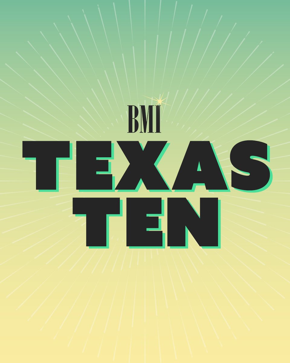 bmi's tweet photo. Listen to our July Texas Ten playlist featuring our talented #BMITexas family here: https://t.co/2fMIOfxwam https://t.co/lI3WgR0Tkr