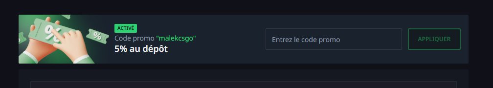 cykalos's tweet photo. @malekCSGO Bien entendu que le code est appliquer https://t.co/j1TIbPS3Gm