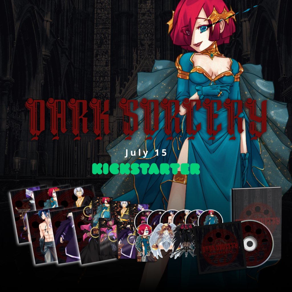 pandita_studio's tweet photo. ⚔️ It's official!
The Dark Sorcery @Kickstarter launches on July 15 🖤
Follow the pre-launch page now to be notified on launch day and don't miss our early-bird discounts!
#DarkSorcery #Kickstarter #IndieDev https://t.co/jhuFafrPIg