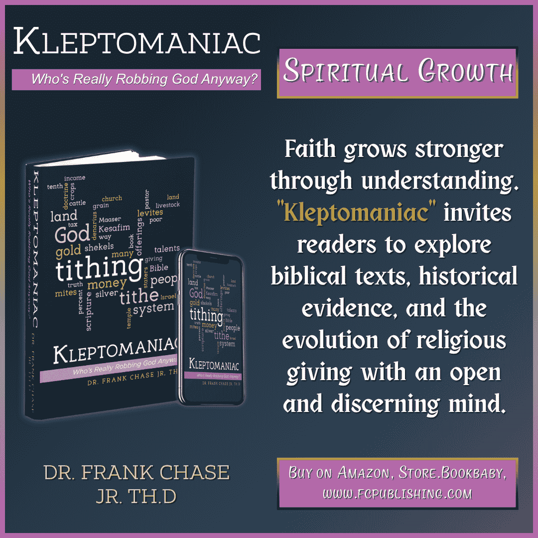 Kbookbuzz's tweet photo. A COMPELLING READ - Kleptomaniac encourages readers to examine scripture, history, and personal beliefs with an open mind, sparking meaningful conversations about faith, giving, and spiritual responsibility #ReligiousStudies @drfrankchasejr https://t.co/pNCof94iJ2 https://t.co/cBAaBU6H7i