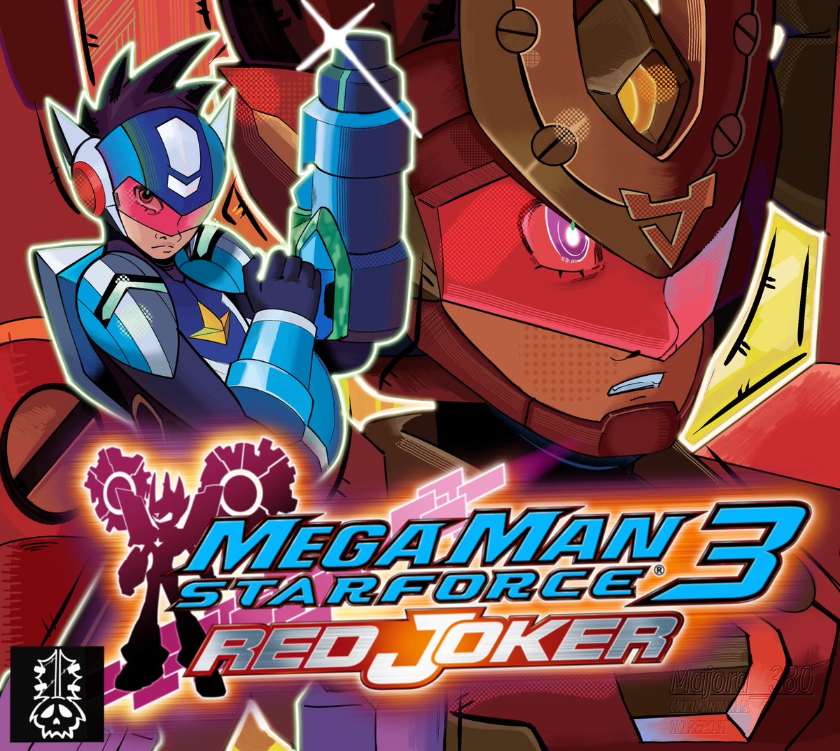 Majora_380's tweet photo. A cover I made for a Collab!
#megaman #megamanstarforce https://t.co/yi1K3INA33