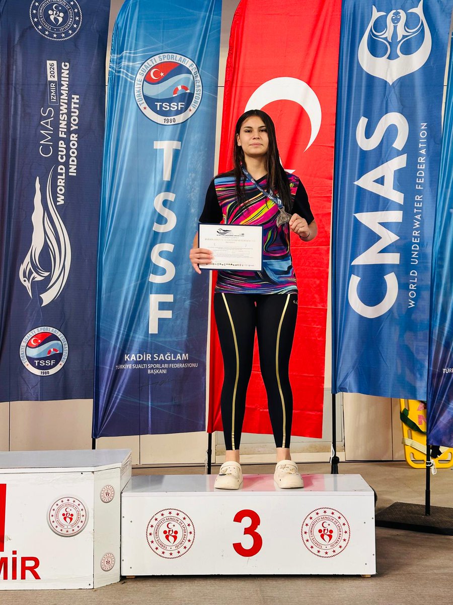 Matilla_1979's tweet photo. 🏊‍♀️ 2026 CMAS Paletli Yüzme Gençler Dünya Kupası'nda  İlimiz Kaya Karakaya Anadolu Lisesi öğrencimiz Zeynep Avcı; 50M dip ve 50M çift palet yarışma branşlarında Dünya 3.🥉 olmuştur. 
🏆 Şehrimizi ve Ülkemizi Temsil Eden Öğrencimizi Tebrik Eder, Başarılarının Devamını Dileriz.👏 https://t.co/KmV9kYrRbl