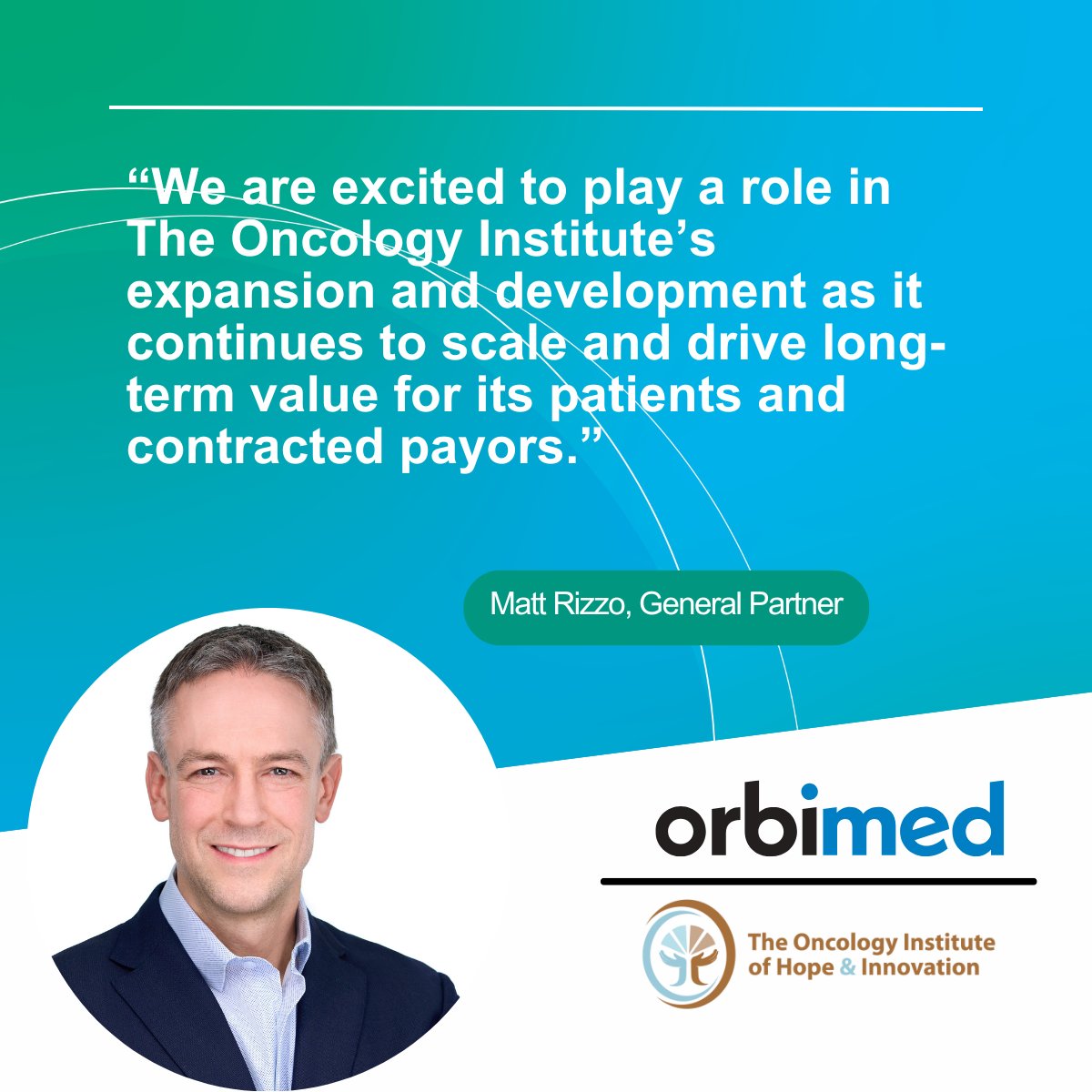 OrbiMed's tweet photo. We're proud to partner with The Oncology Institute on its strategic refinancing, providing a new $75 million term loan that strengthens the company's balance sheet, extends debt maturities, and enhances financial flexibility. We appreciate the opportunity to support The Oncology Institute's mission and look forward to what's ahead.
https://t.co/k7P7xBaH9G