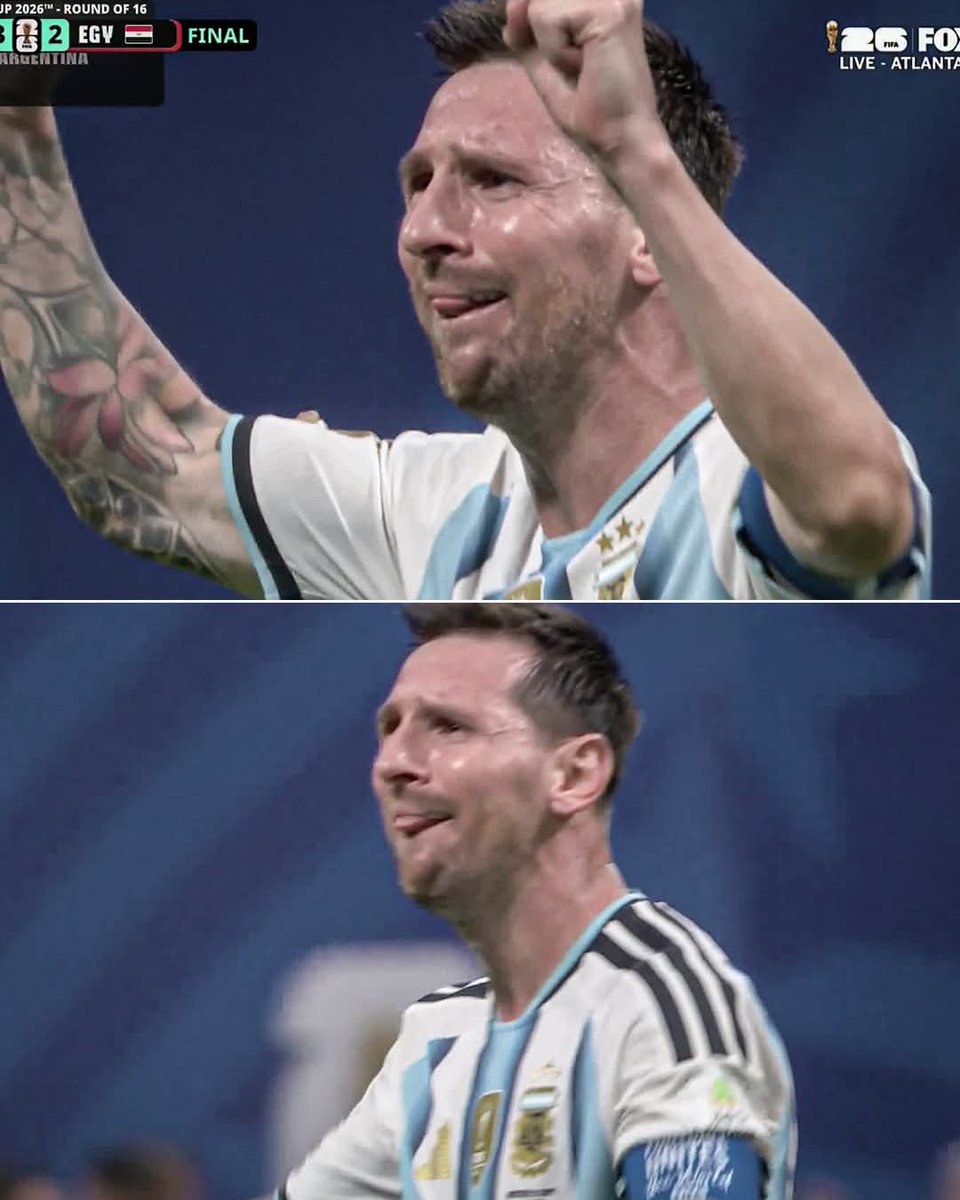 MediaMutex90365's tweet photo. Messi immediately broke down into tears at the final whistle. You can see what this comeback meant to him in what might be his final World Cup. https://t.co/BAvcyqOROa