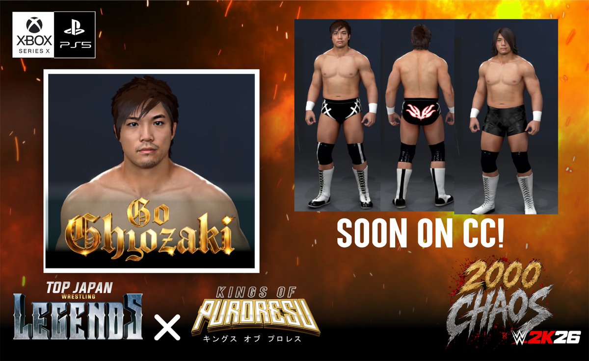A2KGCaws's tweet photo. #WWE2K26 #TOPJAPANLEGENDS #KOP 
GO SHIOZAKI 09-13' , Ready to recreate is awesome 2 of 3 falls match with SUWAMA 👀 , tomorrow a modern njpw legend would be reveleaded 🦁🦁 https://t.co/X4FSTGLGV2