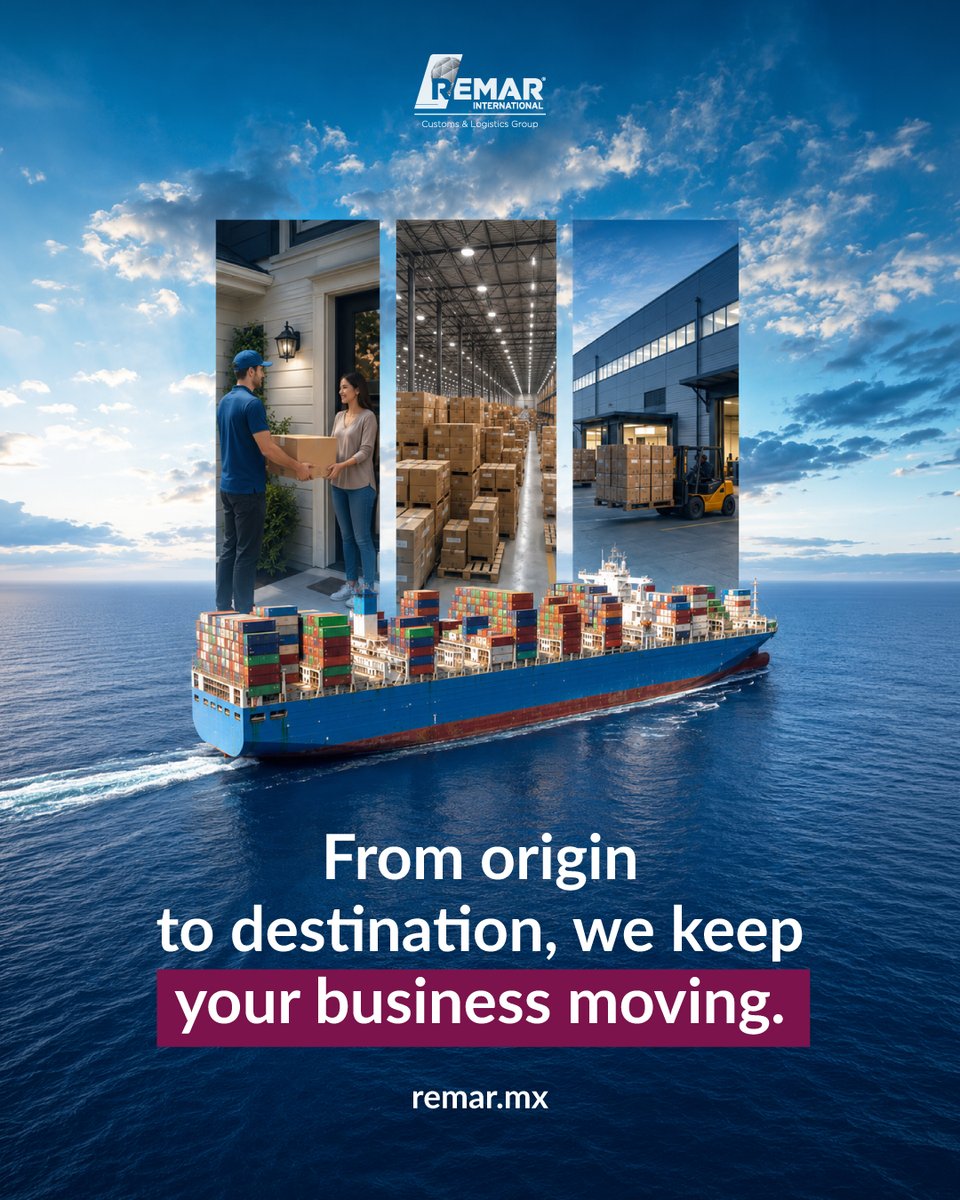 REMAR_Intl's tweet photo. From customs to logistics, we support your business at every stage of the supply chain.

Looking to import or export? We're here to help:
https://t.co/duY8X52xri         
52 55 5550 5059
remar@remar.mx
 
#RemarInternational #InternationalTrade #Logistics #CustomsBroker #FreightForwarder