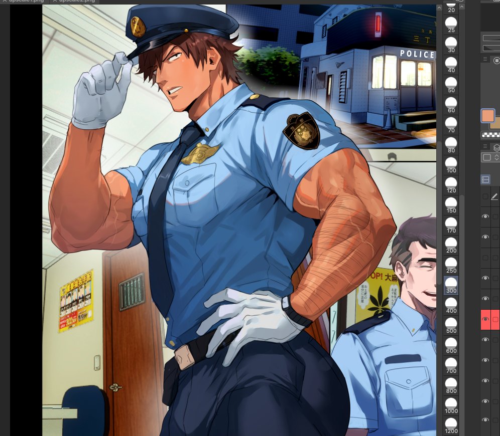 Robodraws's tweet photo. An officer getting ready for a loong night https://t.co/KayPdtoKrO