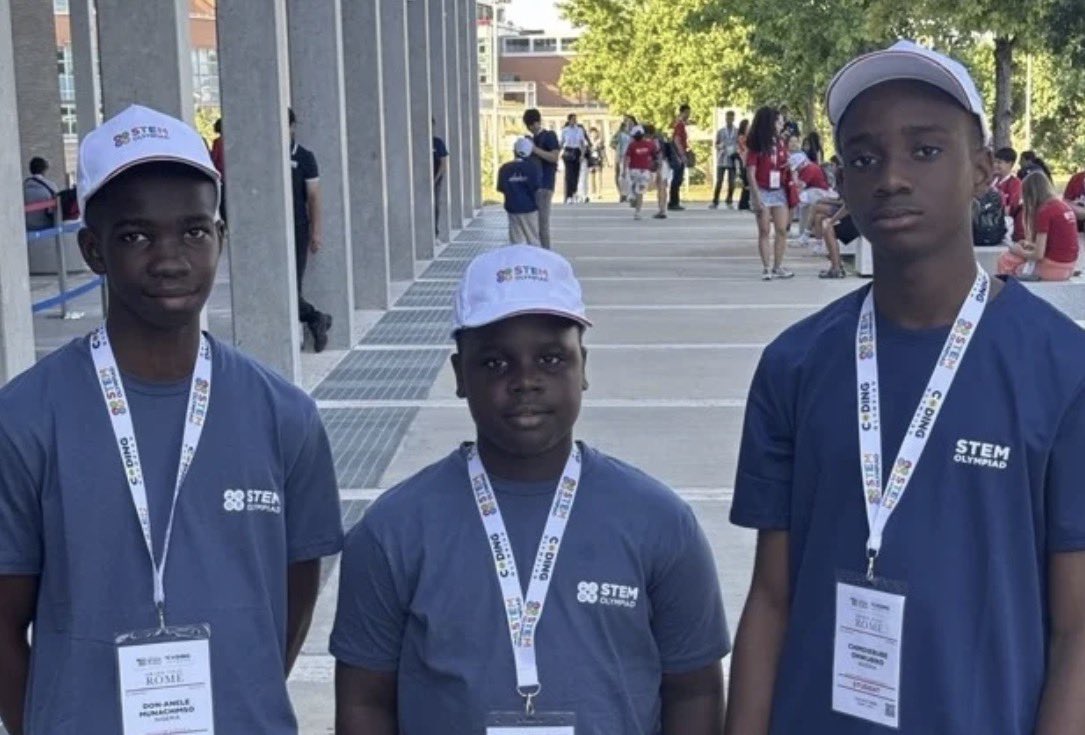 OhafiaKa's tweet photo. Celebration as three Igbo students win gold medals at International Science, Technology, Engineering and Mathematics (STEM) Olympiad in Rome https://t.co/fmFxt9KJLq