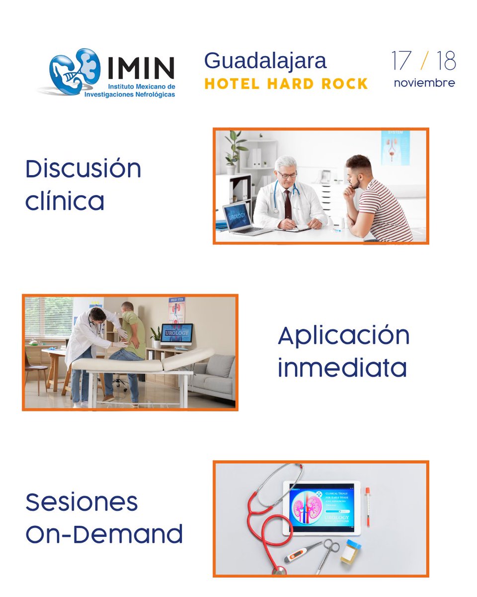 IMINmx's tweet photo. Actualízame IMIN, un espacio pensado para llevar la actualización médica a la práctica clínica.

📍 Hotel Hard Rock Guadalajara
📅 17 y 18 de noviembre
💻 Modalidad presencial y virtual

Registro a partir del 31 de julio.

🔗 https://t.co/JxgbsesE7a

#IMIN #ActualízameIMIN https://t.co/TMHYSFk4SP
