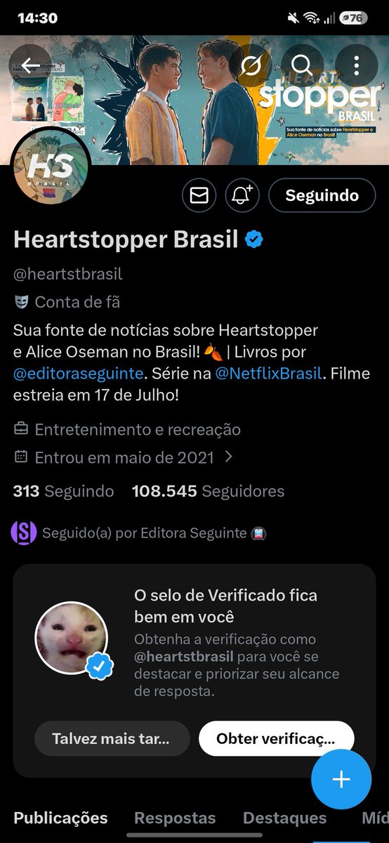 Atumalaquinho's tweet photo. @heartstbrasil @editoraseguinte #Heartstopperparasempre https://t.co/lvy0wwSXiZ