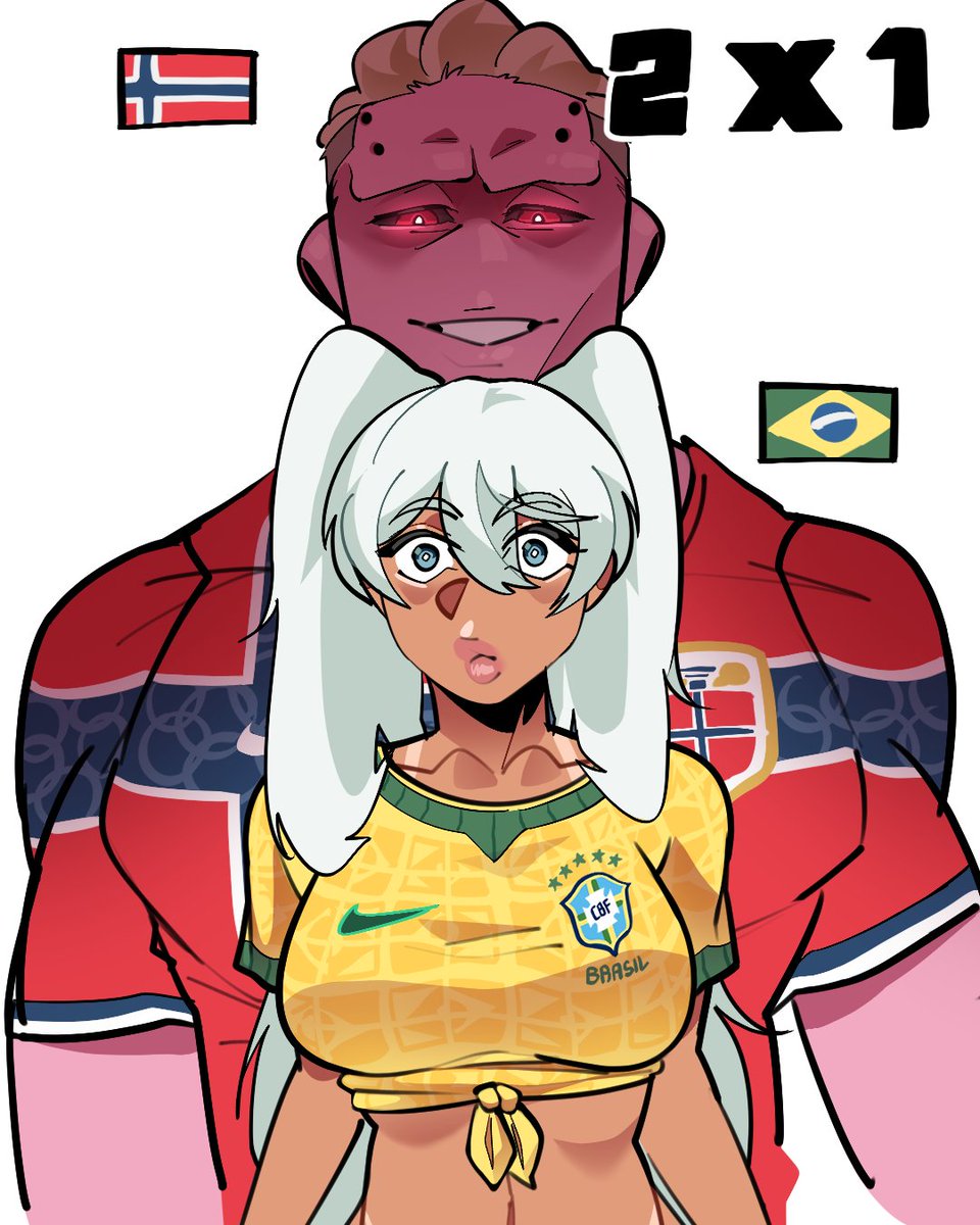 nikkartes's tweet photo. Brazil X Norway https://t.co/2xpIRdwvkR