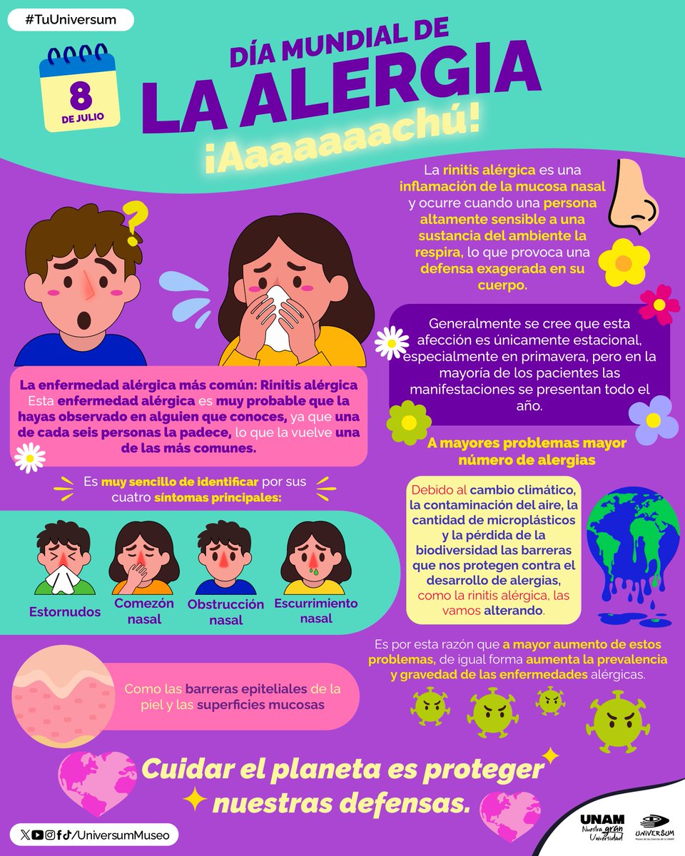 UniversumMuseo's tweet photo. ¿Tú tienes alguna alergia? 🤧
Cuéntanos en comentarios. 👇

#TuUniversum https://t.co/B1MAUqfm0v