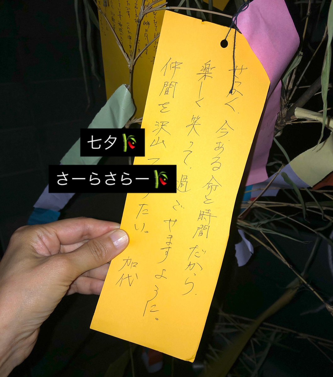 r2kayo's tweet photo. 七月七日「七夕祭」
今年も母様の笹飾りが完成した🎋

父がいなくなってから約 半年。
毎日一緒にいたのに突然会えなくなってから、もう100日以上たってしまった。

他所様の幸せを祈る余裕は今の私にはまだ無いけど、せめて精一杯生きたい🎋 https://t.co/aWeY9cE9gI