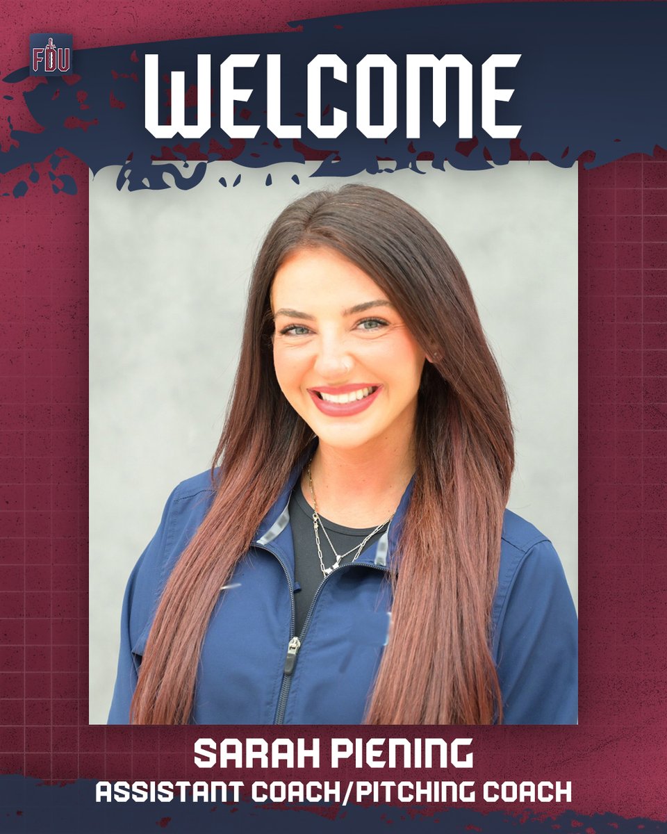 FDUKnightsSB's tweet photo. thrilled to introduce our new assistant coach/pitching coach Sarah Piening!!

Piening most recently served as the head coach at John Jay, where she led the team to a conference championship in her first season.

Full story below.

#uKNIGHTED https://t.co/Aqq6SwNvxB