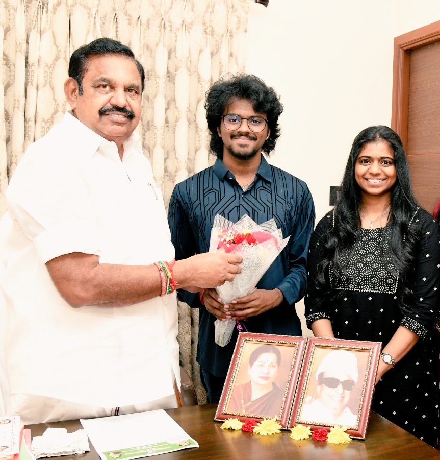 IInbadurai's tweet photo. From the timeless wisdom of the Thirukkural to the universal language of music. 🎵

Young symphony prodigy @lydian_official, who, together with his sister Varshini, set all 1,330 couplets of the Thirukkural to music, met former Chief Minister of Tamil Nadu and @AIADMKOfficial General Secretary @EPSTamilNadu with his family today and received his warm wishes.

I was also delighted to be part of this memorable meeting.

#LydianNadhaswaram #Thirukkural #Symphony #TamilCulture #Music