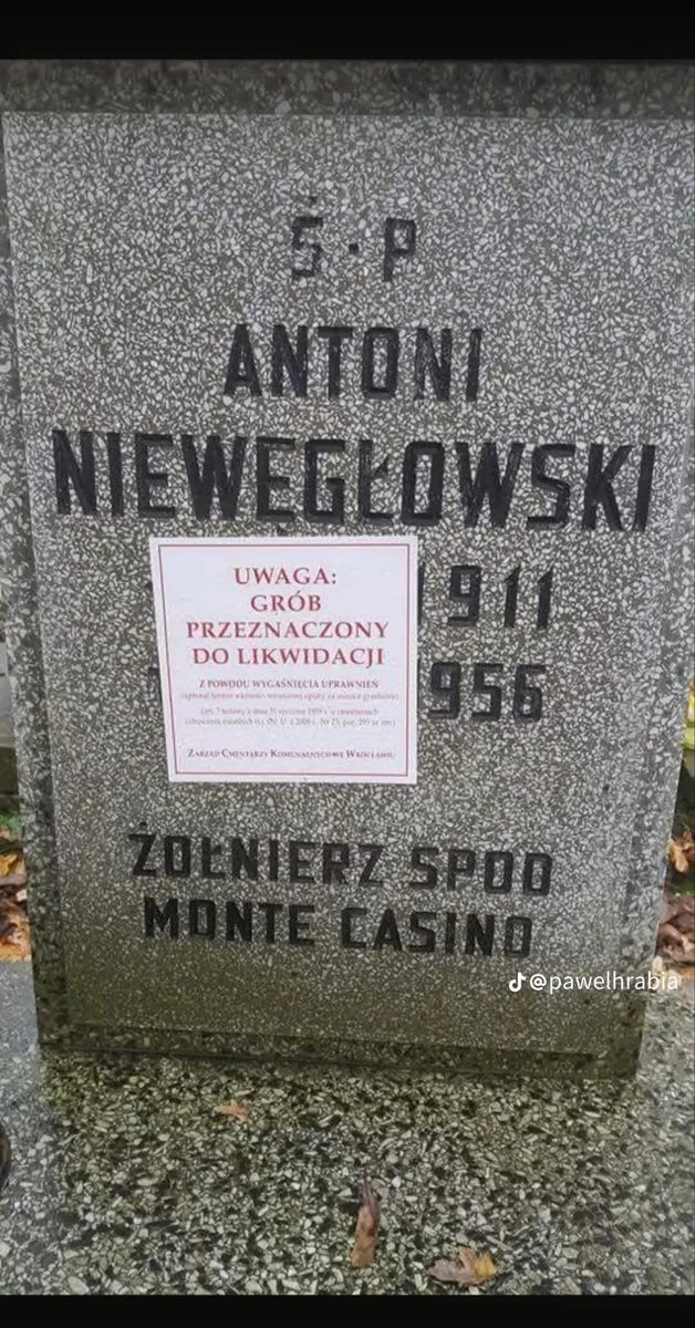 cecylia75151's tweet photo. Jakie to przykre i smutne, że likwiduje się groby polskich bohaterów spod Monte Casino. https://t.co/15HfCWoKRG