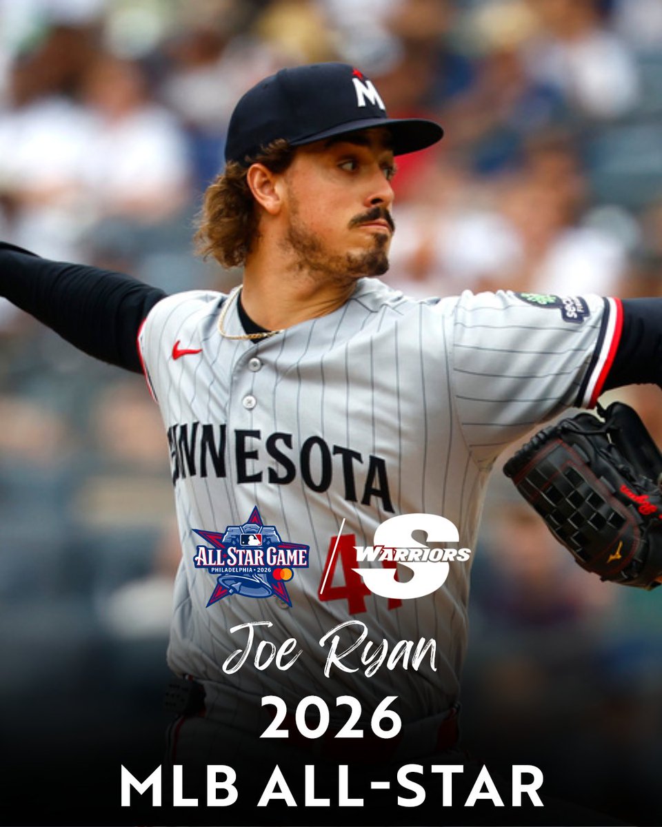 GoStanState's tweet photo. Another All-Star for a Warrior great ⭐️

Stan State Hall of Famer Joe Ryan has been selected to the 2026 American League All-Star Team, earning his second consecutive MLB All-Star selection.

The former Warrior ace has continued to shine with the Minnesota Twins, posting a 3.36 ERA with 122 strikeouts through 19 starts this season. Ryan heads to Philadelphia after tossing seven scoreless innings with nine strikeouts in his final start before the break.

Congratulations, Joe! #ValleyTough