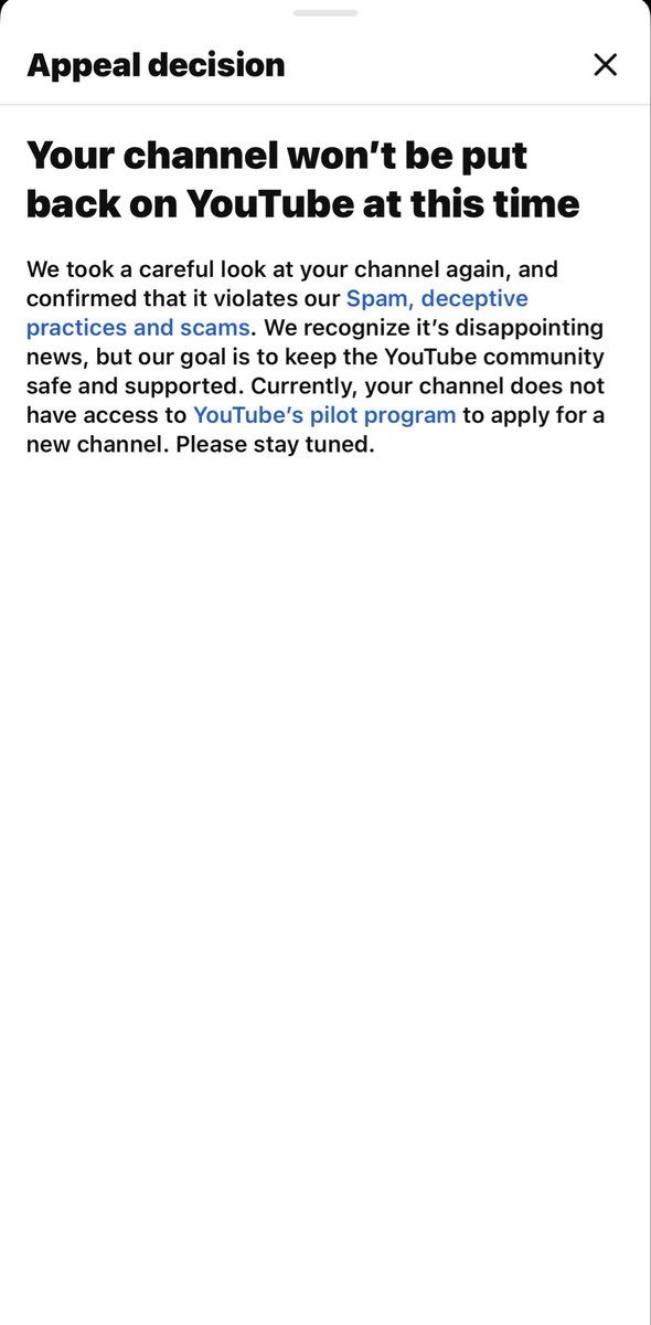 PokeDerek1's tweet photo. Hello @TeamYouTube My channel was suspended for spam, deceptive practices and scams. I believe this  is a mistake. My appeal was rejected but if I can please get one more review Because I never intended to affect YouTube guidelines. If I did I am sorry. Spread the word. https://t.co/byNqNrg9TO