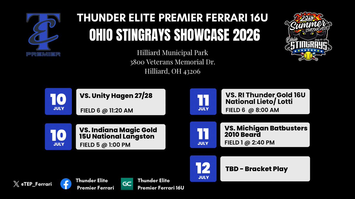 Thunder Elite Premier - Ferrari tweet media