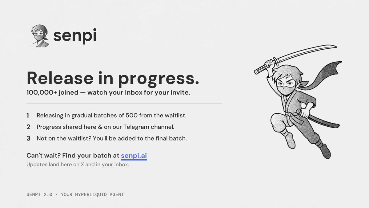 senpi_ai's tweet photo. 🥷 Senpi 2.0 - release in progress. https://t.co/2ddpXsZzaL