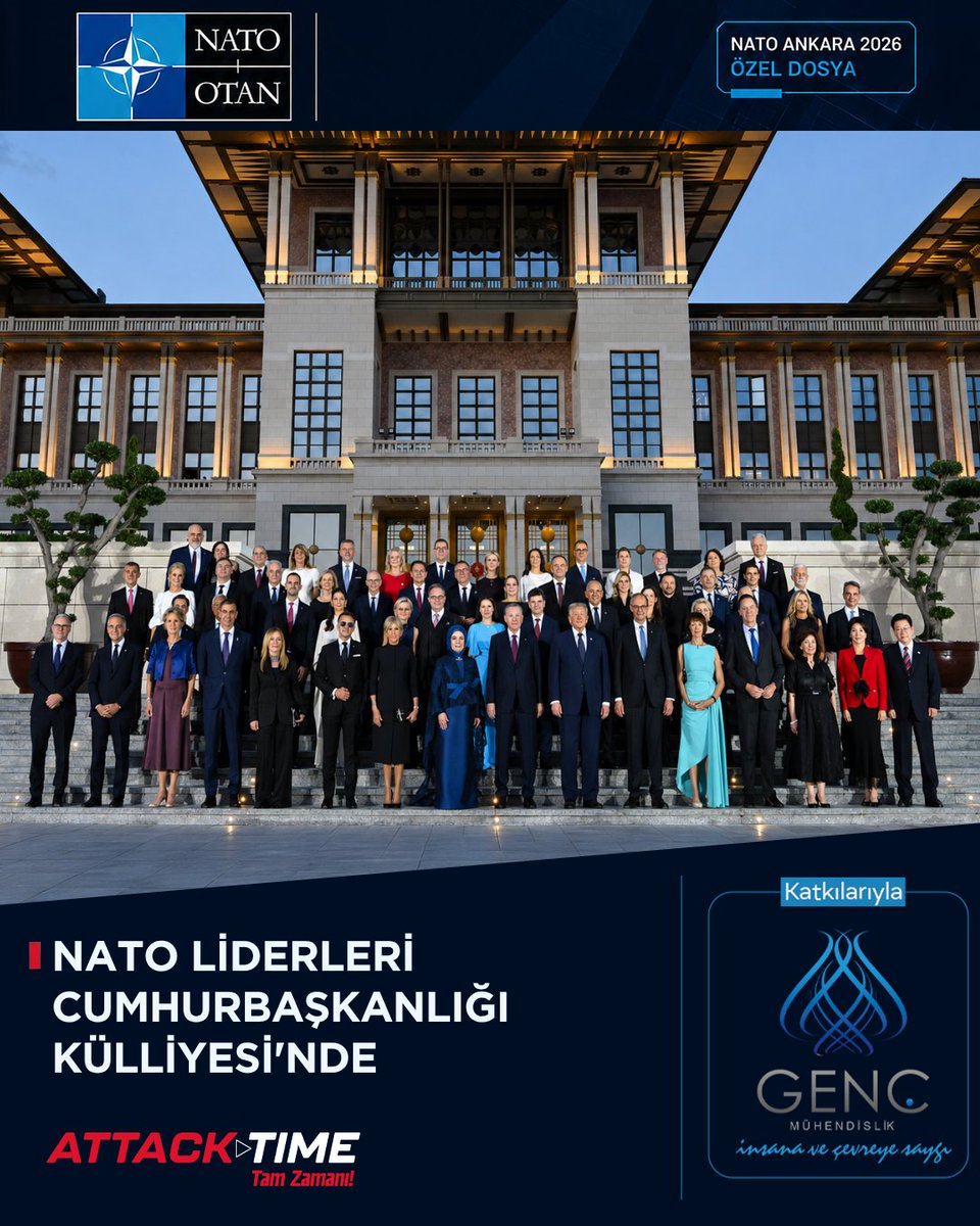 attacktimetr's tweet photo. Ankara'da düzenlenen 36. NATO Devlet ve Hükümet Başkanları Zirvesi kapsamında Türkiye'ye gelen liderler, Cumhurbaşkanlığı Külliyesi'nde bir araya geldi. Zirve vesilesiyle başkentte bulunan devlet ve hükümet başkanları, üst düzey temaslar ve resmi programlar için Külliye'de ağırlanıyor.

@gencmuh1 

#isbirligi #gencmuhendislik