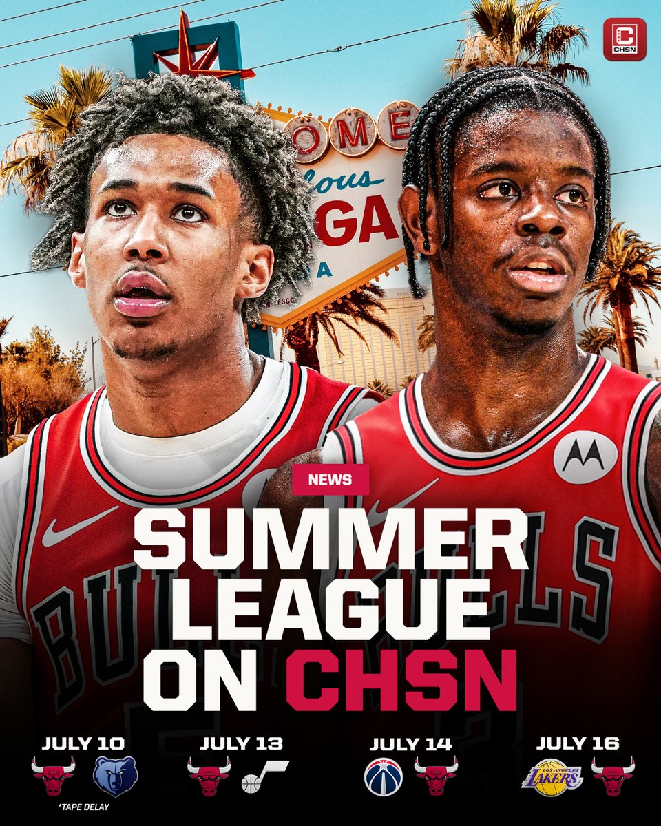 CHSN_Bulls's tweet photo. SUMMER LEAGUE IS COMING TO CHSN 🍿 

Caleb Wilson will face the three players (AJ Dybantsa, Darryn Peterson &amp; Cameron Boozer) selected before him in the 2026 NBA Draft 👀 https://t.co/PBDfWPCw7t