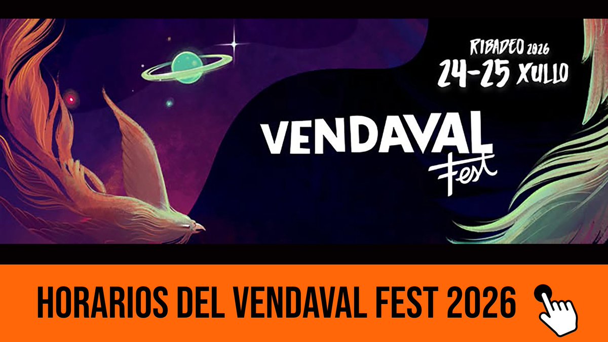 SoundEmbryo's tweet photo. Ya se encuentran disponibles los horarios de las actuaciones de la cuarta edición del Vendaval Fest, que tendrá lugar los días 24 y 25 de julio el municipio de Ribadeo, ubicado en la Mariña Lucense de Lugo.

https://t.co/EZEDuOYakE https://t.co/9EDPMWHdt9