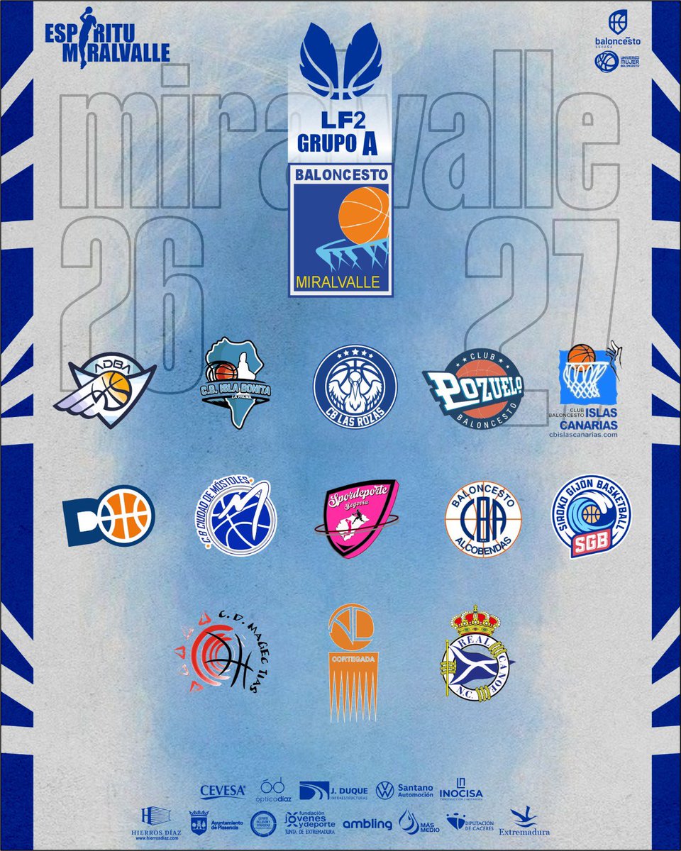 CPMiralvalle's tweet photo. 𝐄𝐦𝐩𝐢𝐞𝐳𝐚 𝐧𝐮𝐞𝐬𝐭𝐫𝐨 𝐯𝐢𝐚𝐣𝐞… 🚌💙

En esta nueva temporada, competiremos en el grupo A de LF2. Una vez más, tendremos la oportunidad de defender el nombre de Miralvalle por diferentes sitios de España. 🤩

¡Contando los días para empezar! 🔜🤪

#espírituMiralvalle https://t.co/COk9C4QRus